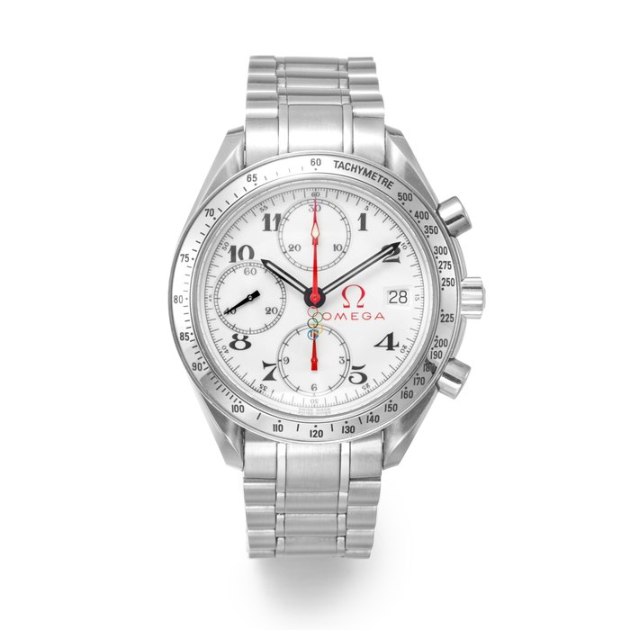 OMEGA | OLYMPIC CHRONOGRAPH, REF. 35162000, A STAINLESS STEEL CHRONOGRAPH BRACELET WATCH WITH DATE, 2007