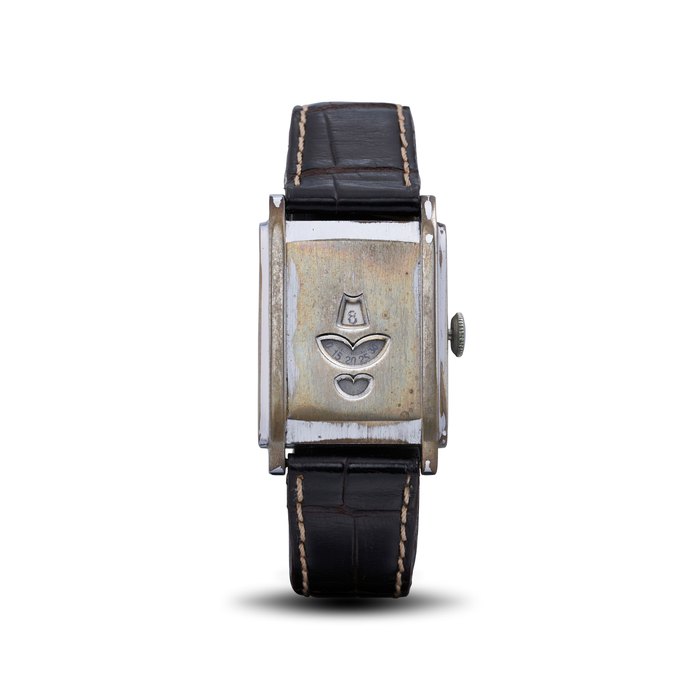 GIRARD PERREGAUX | JUMP HOUR, A STAINLESS STEEL DIGITAL JUMP HOUR WRISTWATCH, CIRCA 1935