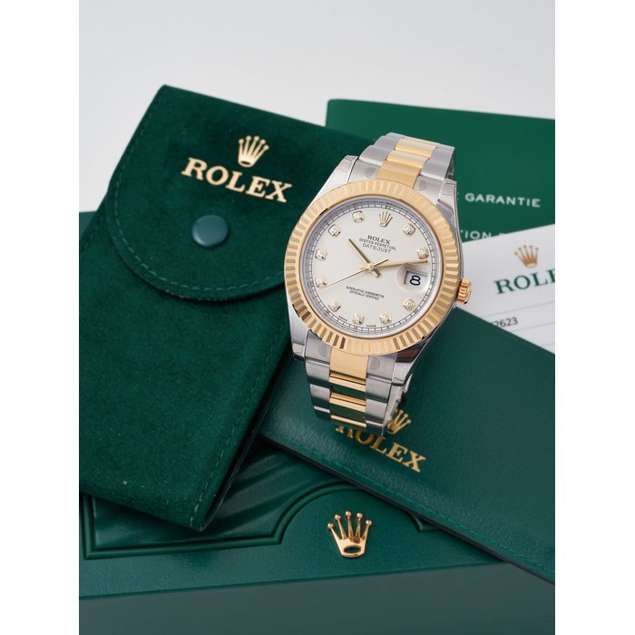 ROLEX | DATEJUST, REF. 116333, A NEW OLD STOCK STAINLESS AND YELLOW GOLD OYSTER PERPETUAL BRACELET WATCH WITH DATE AND DIAMOND NUMERAL DIAL, CIRCA 2015