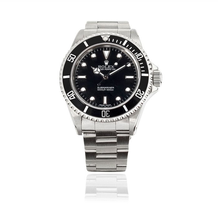 Rolex. A stainless steel automatic bracelet watch Submariner, Ref: 14060, Circa 1999