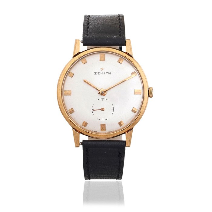 Zenith. An 18K gold manual wind wristwatch Circa 1964