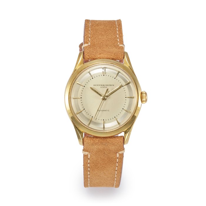 VACHERON & CONSTANTIN. A YELLOW GOLD WRISTWATCH WITH TWO-TONE DIAL, CIRCA 1954 Ref. 4871