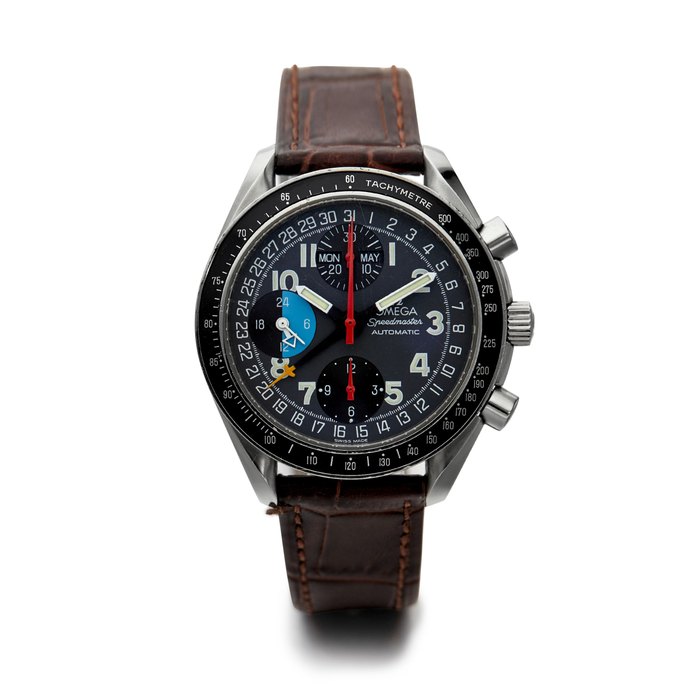 Omega OMEGA | SPEEDMASTER MK 40 TRIPLE CALENDAR, A STAINLESS STEEL CHRONOGRAPH WRISTWATCH WITH TRIPLE CALENDAR, CIRCA 1995, Price & Market Data
