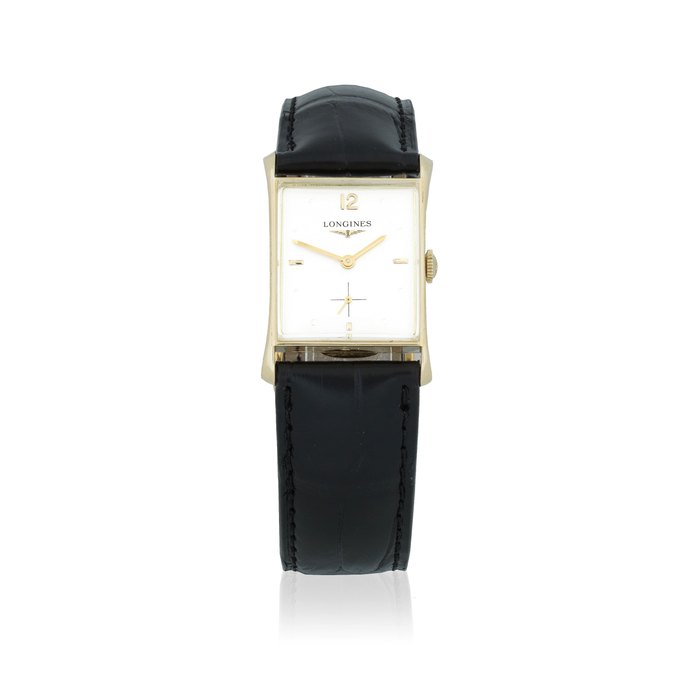 Longines. An 18k gold manual wind wristwatch Ref: 5992, Circa 1950