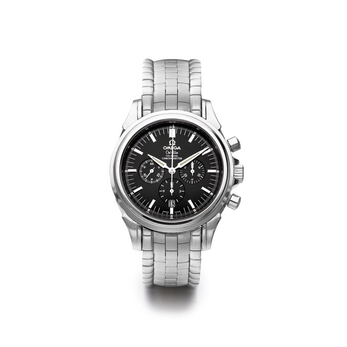 Omega | De Ville Co-Axial Chronograph, A Stainless Steel Chronograph Bracelet Watch with Date, circa 2000