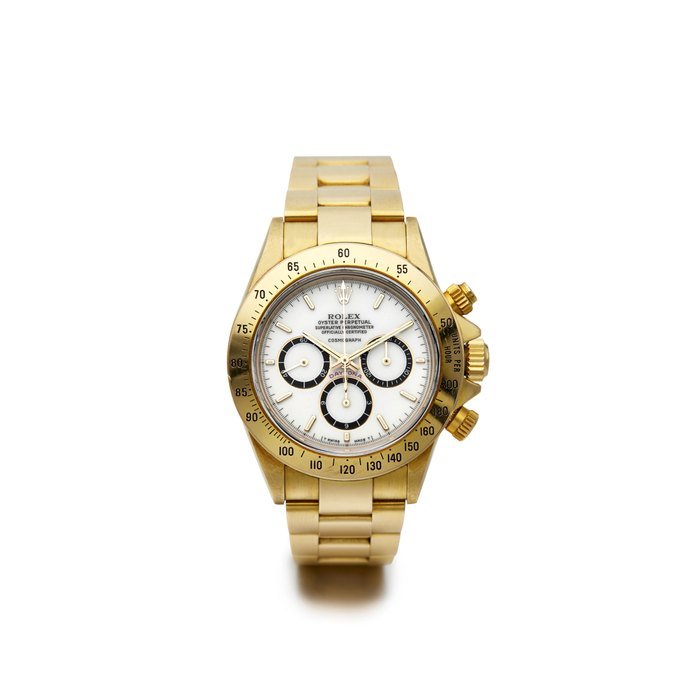Rolex Rolex | Ref. 16528 Cosmograph Daytona "Floating Cosmograph", A Yellow Gold Chronograph Bracelet Watch, circa 1988 · 16528
