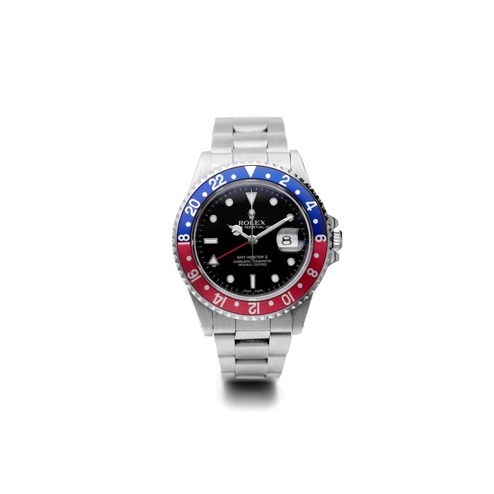 Rolex | Ref.16710 GMT-Master II "Pepsi", A Stainless Steel Dual Time Bracelet Watch with Date, circa 2000