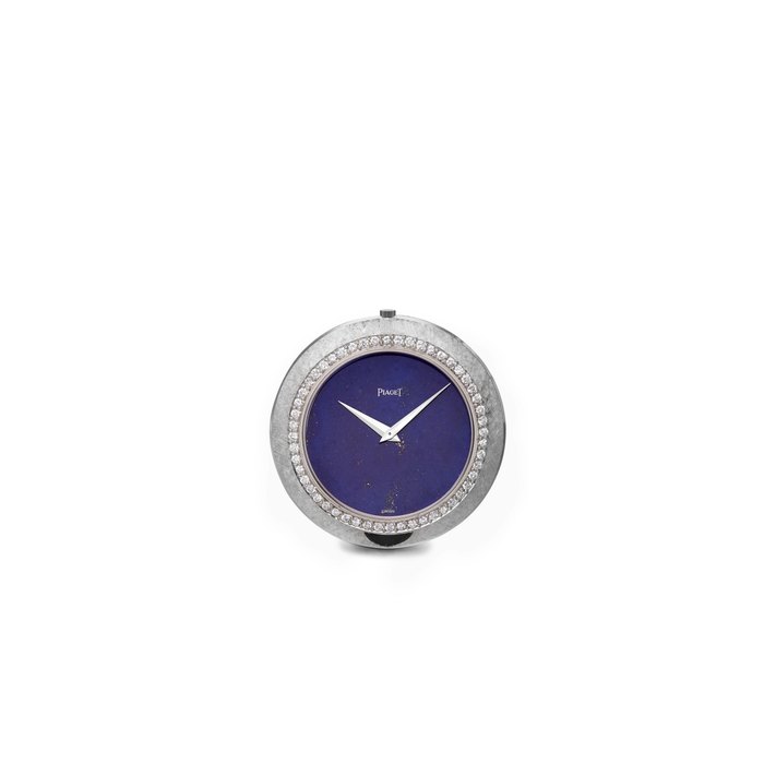 Piaget Piaget | A White Gold and Diamond-set Pocket Watch with Lapis Lazuli dial, circa 1970, Price & Market Data