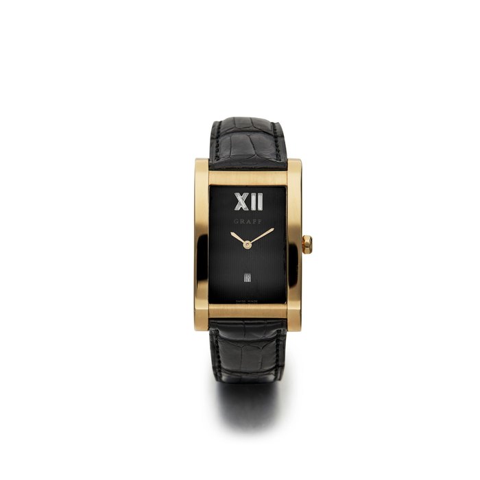 Graff | GXXVIII, A Yellow Gold "Tank Style" Wristwatch, circa 2000