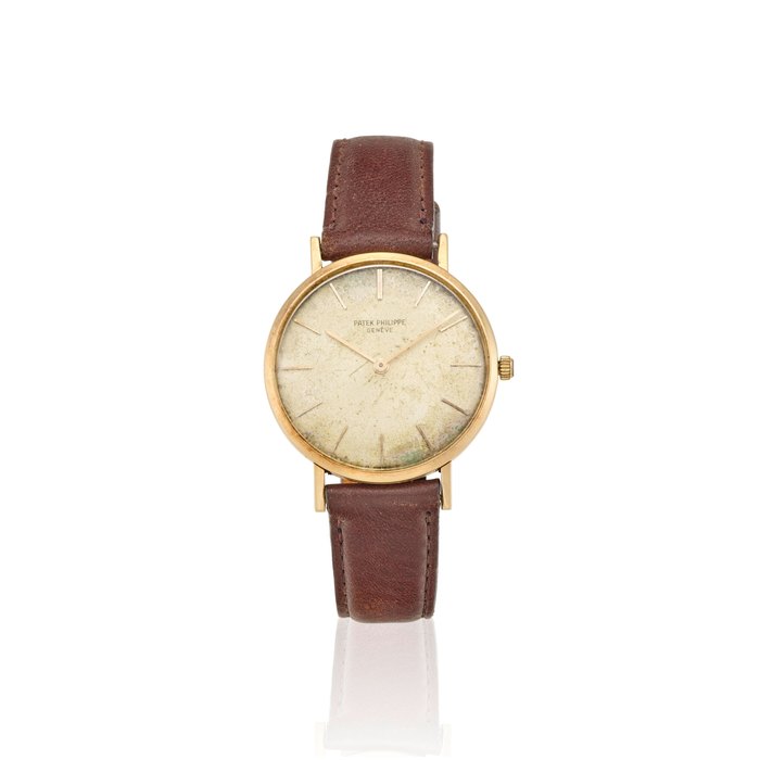 PATEK PHILIPPE. AN 18K GOLD MANUAL WIND WRISTWATCH Calatrava, Ref: 3537, c.1966