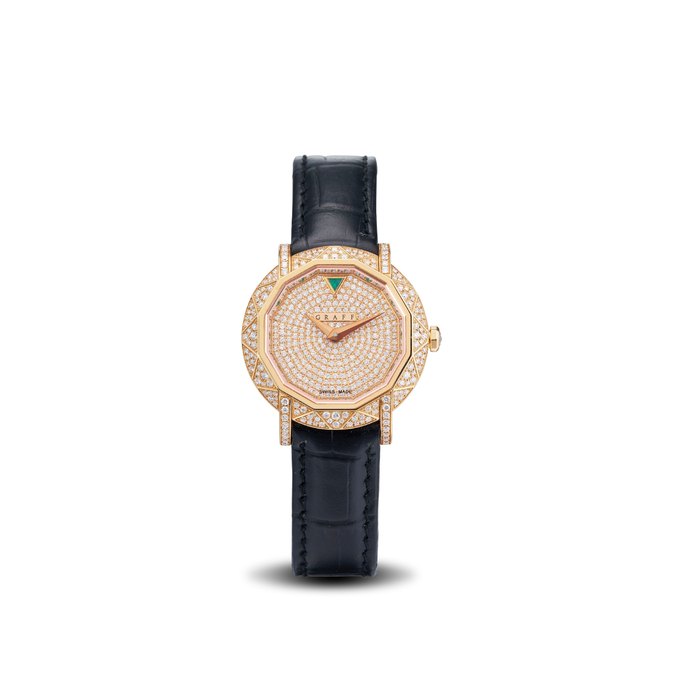 Graff. A Pink Gold, Diamond-set and Emerald Graffstar Quartz Wristwatch, Ref.GS30PGDSL, No.001/300, With Certificate