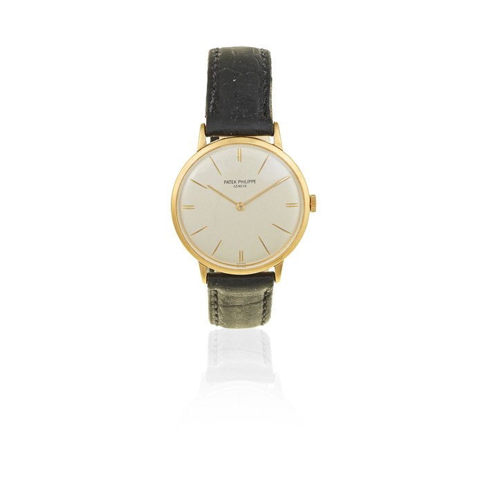 Patek Philippe. An 18K gold manual wind wristwatch Calatrava, Ref: 3468, Sold 27th February 1967