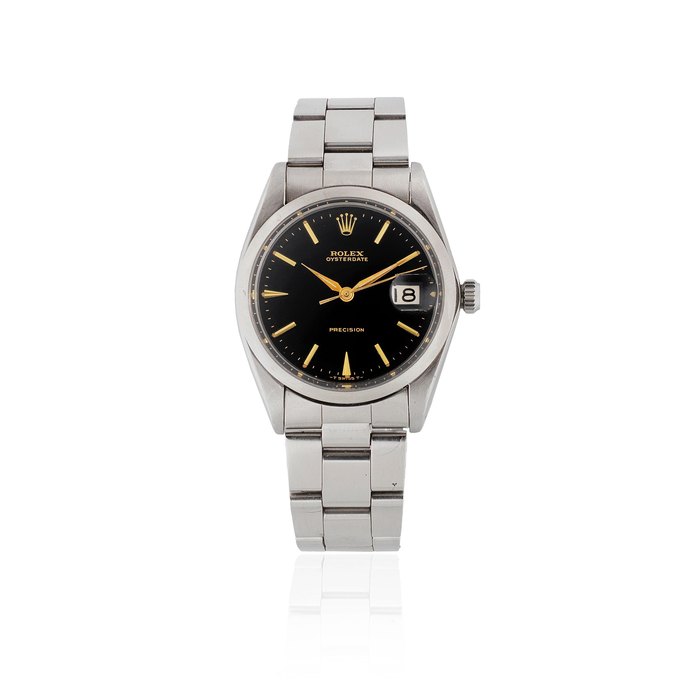 Rolex. A stainless steel manual wind calendar bracelet watch Oysterdate Precision, Ref: 6694, Circa 1965
