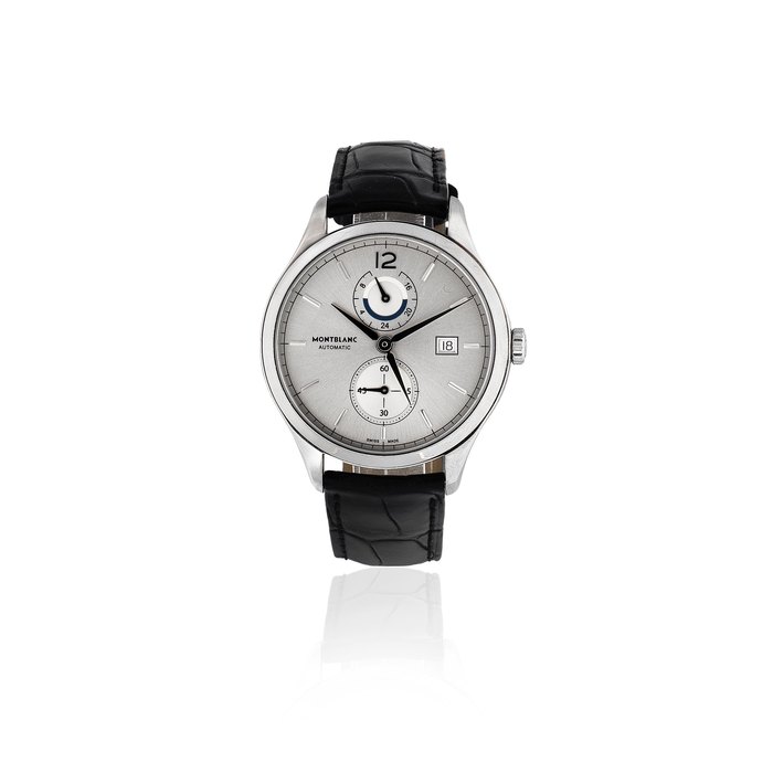 Montblanc. A stainless steel automatic dual time calendar wristwatch Heritage Chronométrie, Ref: 112540, Purchased 9th November 2015