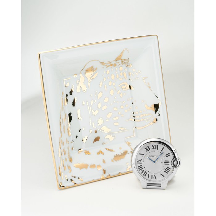 Cartier. A Pocket Watch and A Panthere Dish