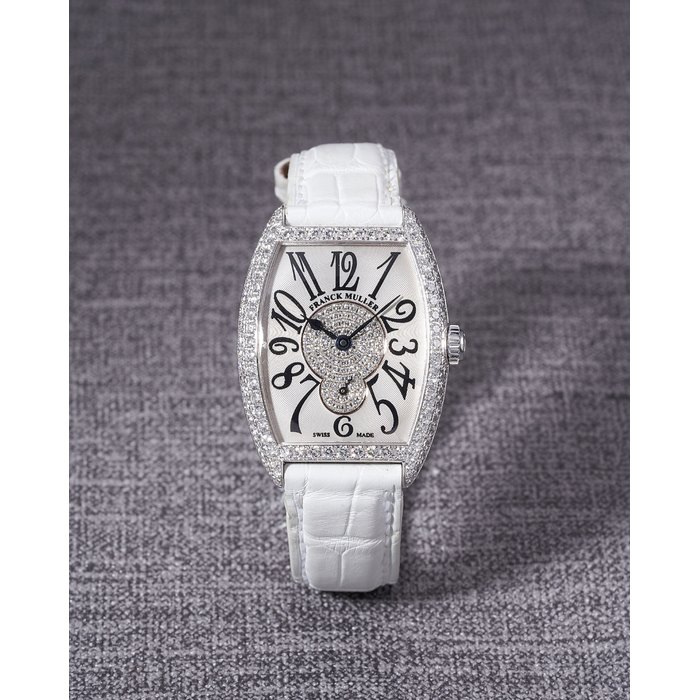 Franck Muller. A White Gold and Diamond-Set Wristwatch, #7502S6DCD, No.00