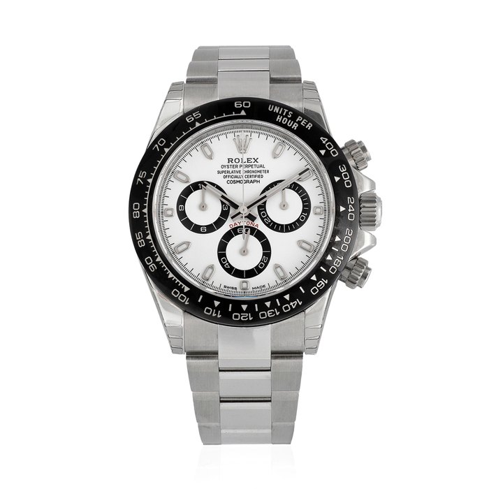 Rolex. A stainless steel automatic chronograph bracelet watch Cosmograph Daytona, Ref: 116500LN, Purchased 5th December 2016