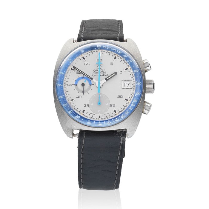 Omega. A stainless steel automatic calendar chronograph wristwatch Seamaster, Ref: 176.007, Circa 1972