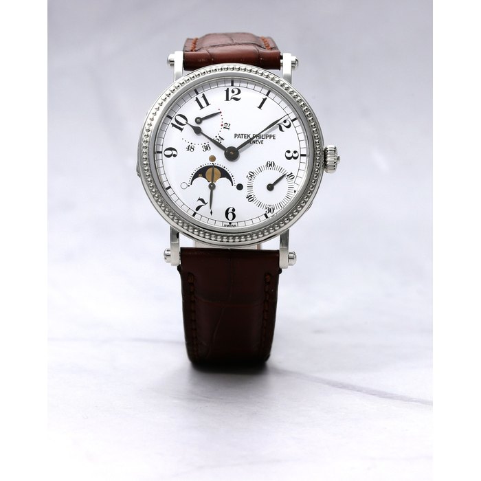 Patek Philippe. A Platinum Wristwatch, Ref.5015P. #1959611, with Box and Certificate