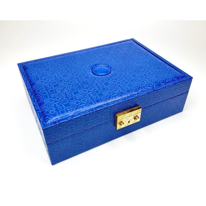 Rolex. A Blue Leatherette Box, with key Ref. 51.00.01