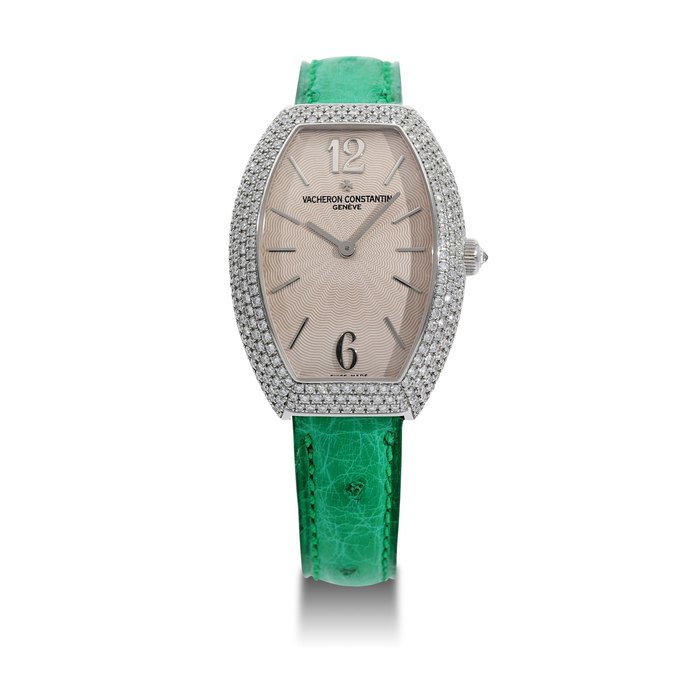 Vacheron Constantin. A White Gold and Diamond-set Wristwatch