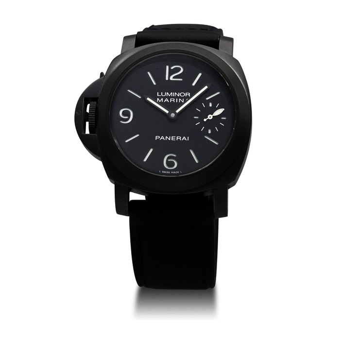 Panerai Officine Panerai. A Limited Edition PVD Stainless Steel Cushion Form Left-Handed Wristwatch
