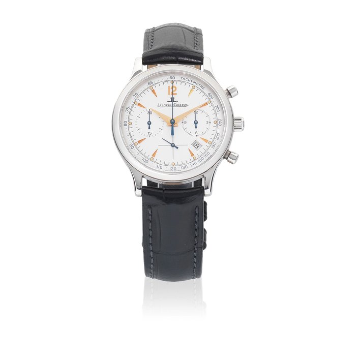 Jaeger-LeCoultre. A stainless steel quartz calendar chronograph wristwatch Master Control 1000 hours, Ref: 145.8.31, Circa 2000