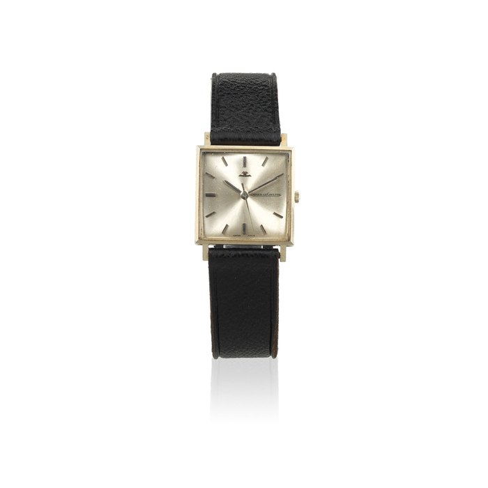 Jaeger-LeCoultre. An 18K white gold manual wind square wristwatch Ref: 1966, Circa 1962