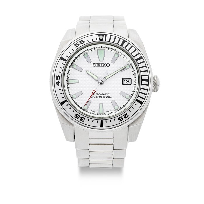 Seiko. A Stainless Steel Automatic Diver's Calendar Bracelet Watch, 'Prospex', Ref.SNM009K, No.570528, With Box