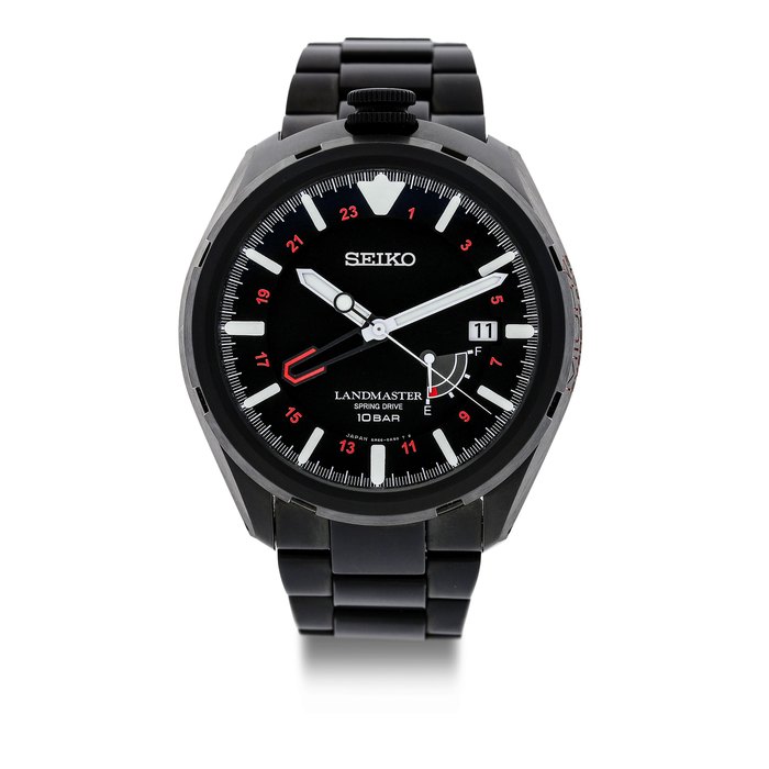 Seiko. A Black Coated Titanium Automatic Bracelet Watch, 'Everest 2013', Ref.SBDB007 "Landmaster Miura", No.160/300, With Box, Guarantee, Manual and Extra Strap