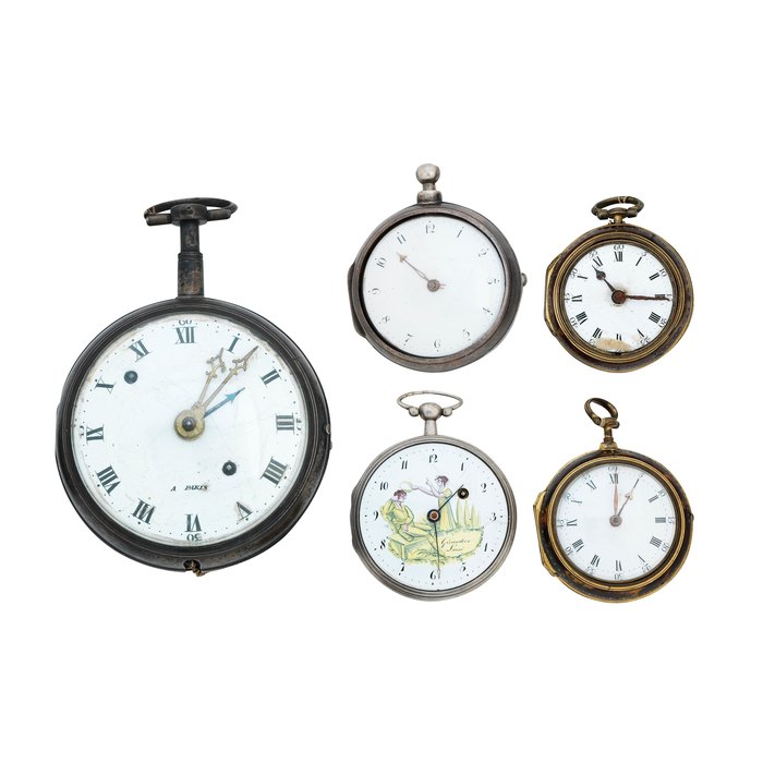 Waltham A group of five various 18th/19th century pocket watches, Price & Market Data