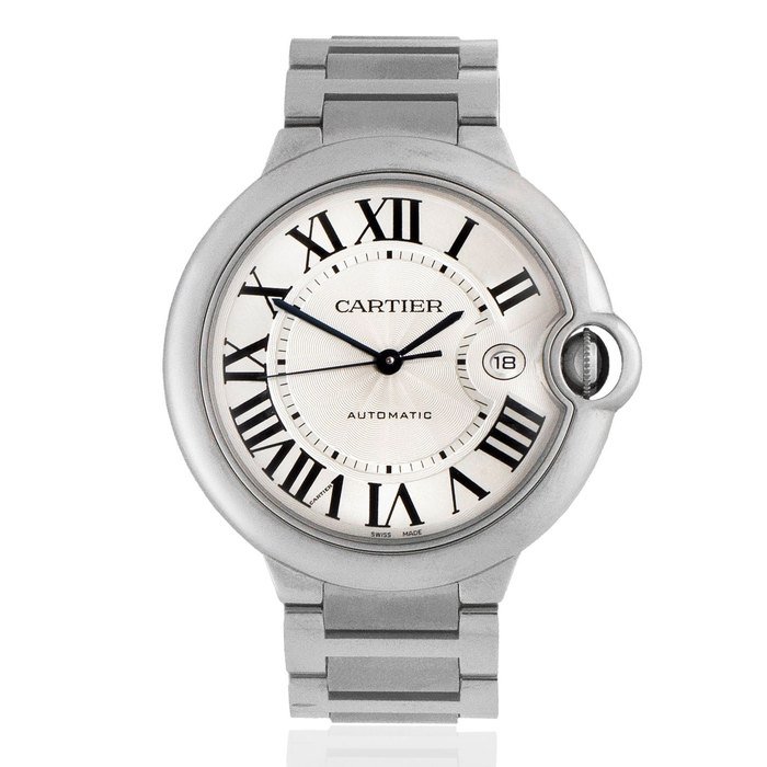 Cartier Cartier. A stainless steel automatic calendar bracelet watch Ballon Bleu, Ref: 3001, Circa 2010
