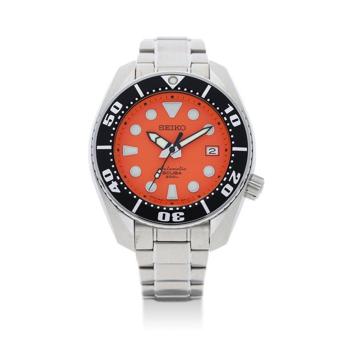Seiko. A Stainless Steel Automatic Diver's Calendar Bracelet Watch, 'Prospex', Ref.SBDC005, No.384186, With Box, Guarantee and Manual