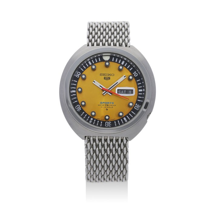 Seiko. A Stainless Steel Automatic Calendar Bracelet Watch, 'Sports', Ref.6119-7160, No.927088