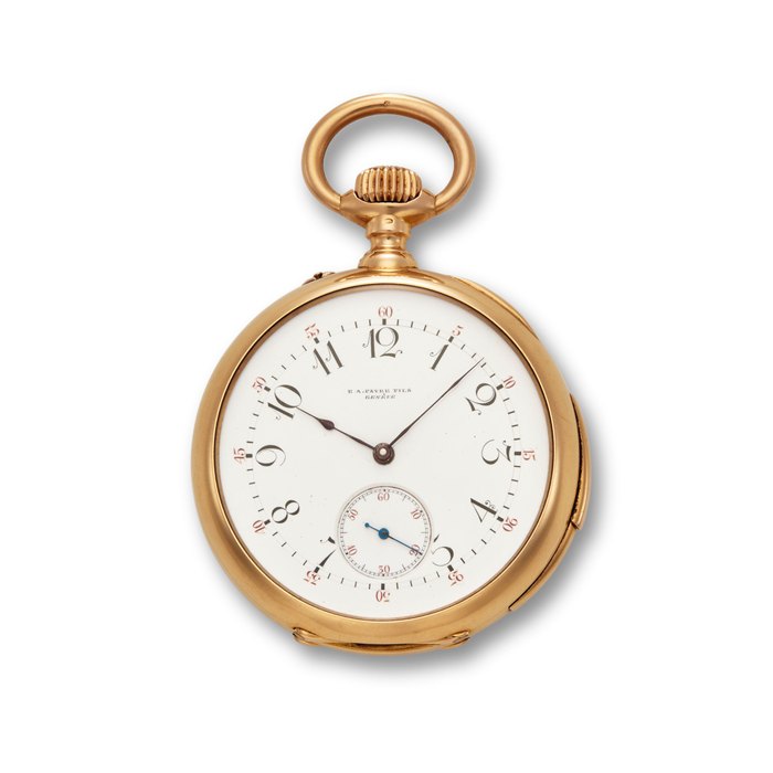 E. A. Favre Fils, Genève. A fine 18K gold openface minute repeating watchLast quarter 19th century
