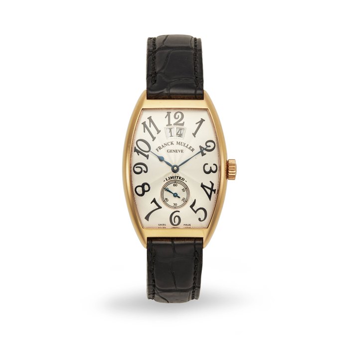Franck Muller. An 18k yellow gold, limited edition, calendar wristwatch Cintree Curvex, Ref: 2851 S6,