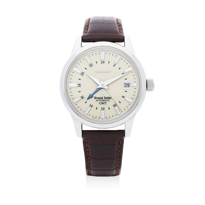 Grand Seiko Seiko. A Steel 'Grand Seiko' GMT Automatic Wristwatch
