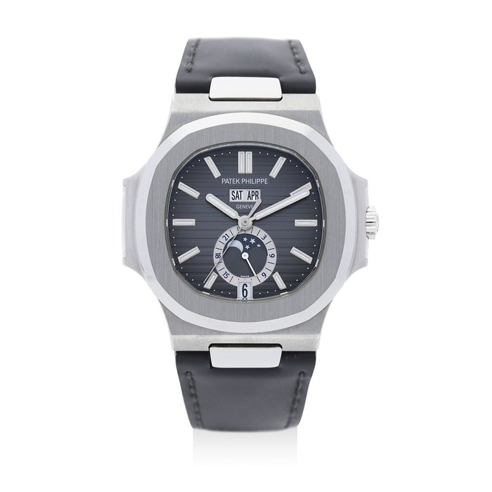 Patek Philippe. A Stainless Steel Nautilus Automatic Wristwatch, Ref.5726A, #5611805, With Box and Certificate