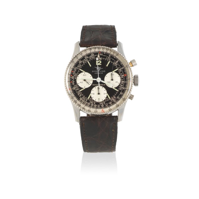 Breitling. A stainless steel manual wind chronograph wristwatch Navitimer, Ref: 806, Circa 1965