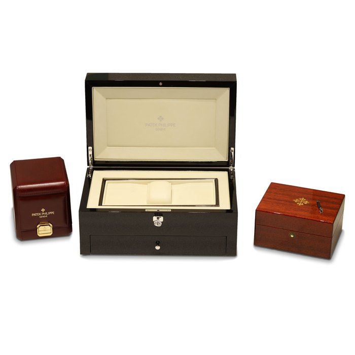 Patek Philippe Three PPC Presentation Boxes and 1 Setting Pin