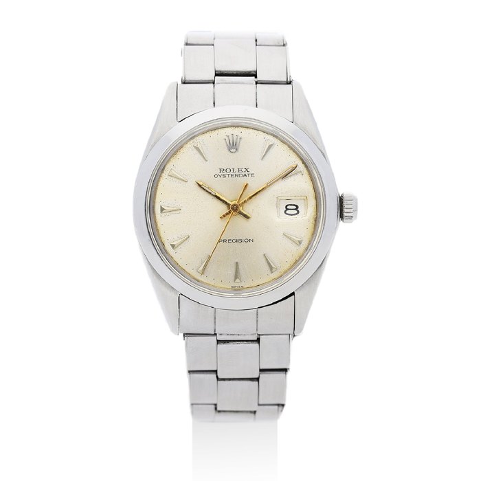 Rolex. A Stainless Steel Precision Bracelet Watch Ref. 6694
