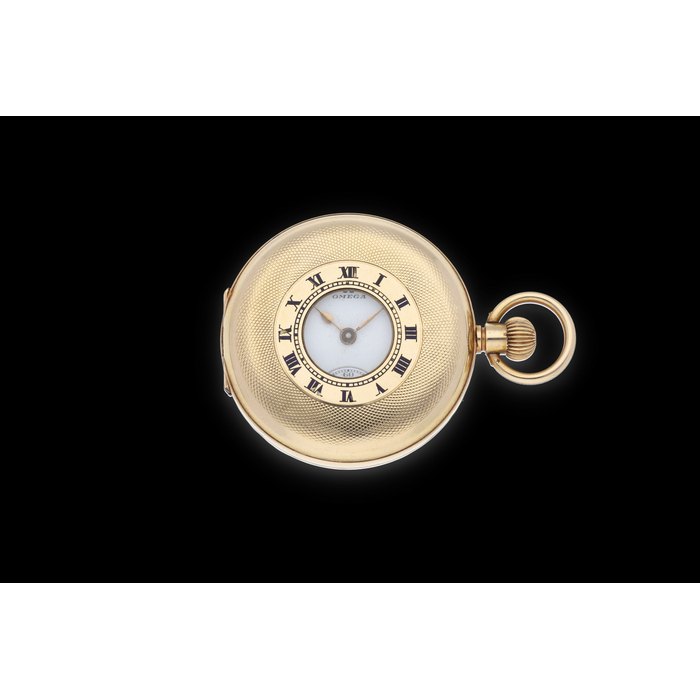 Omega. A 14K Yellow Pocket Watch