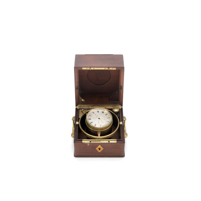  A late 19th/early 20th century brass ship's Chronometer the dial signed Winnerl, no.362, Price & Market Data