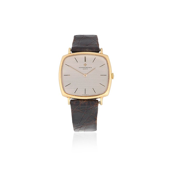Vacheron Constantin. An 18K gold manual wind cushion form wristwatch Ref: 39203, Circa 1980