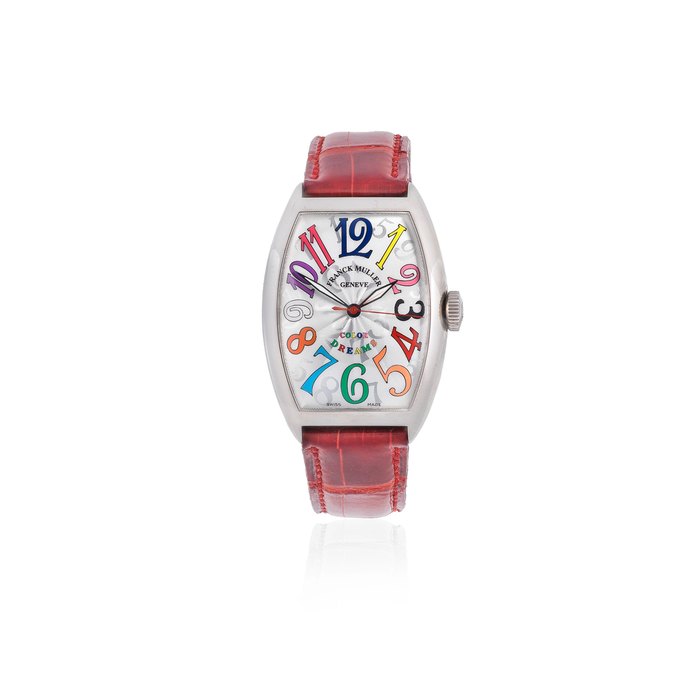 Franck Muller. A stainless steel automatic tonneau form wristwatch Color Dreams, Ref: 5850 SC, Purchased 31st August 2005