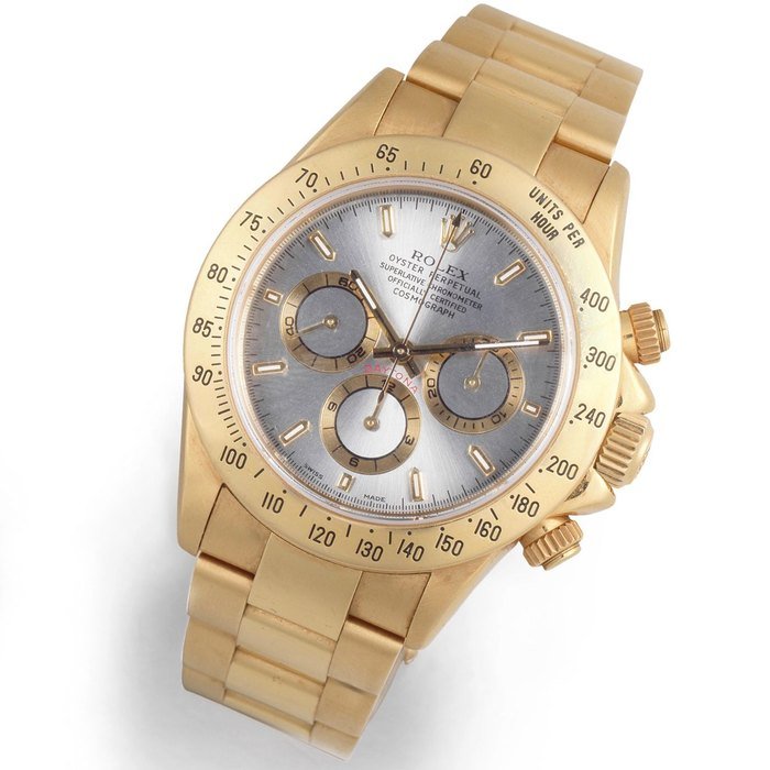 Zenith Rolex. An 18K gold automatic chronograph bracelet watch Daytona 'Zenith', Ref: 16528, Circa 1996 · 16528