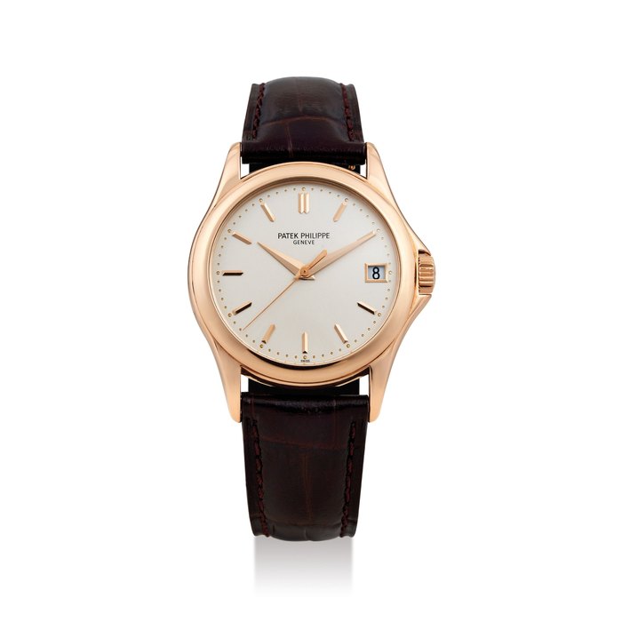 Patek Philippe. A Pink Gold Wristwatch with Date, Ref. 5107R, No. 5709512, With Extract