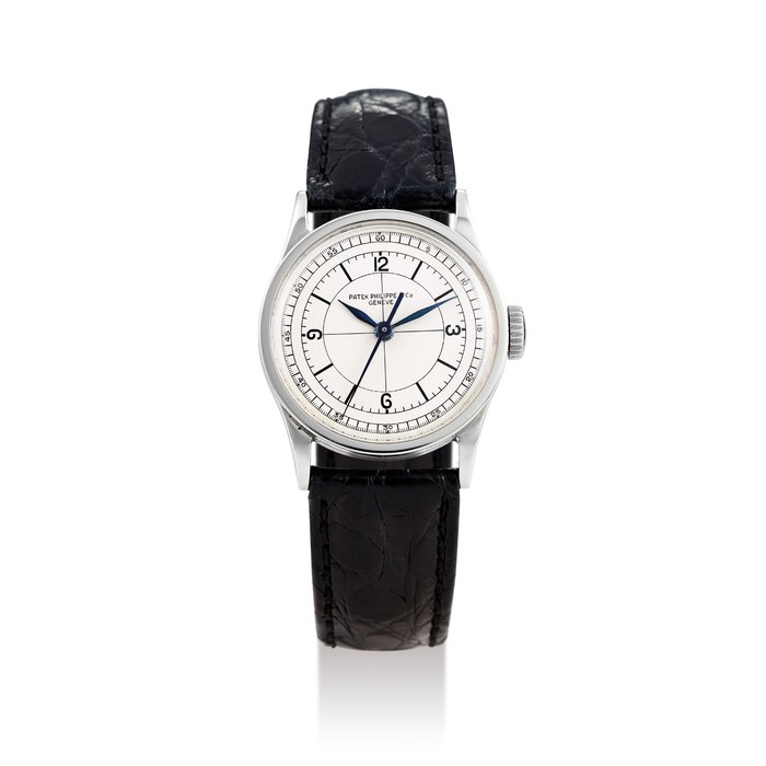 Patek Philippe Patek Philippe. A Stainless Steel Calatrava with Sector Dial, Ref. 96, Case No. 613255, Movement No.827143, Price & Market Data