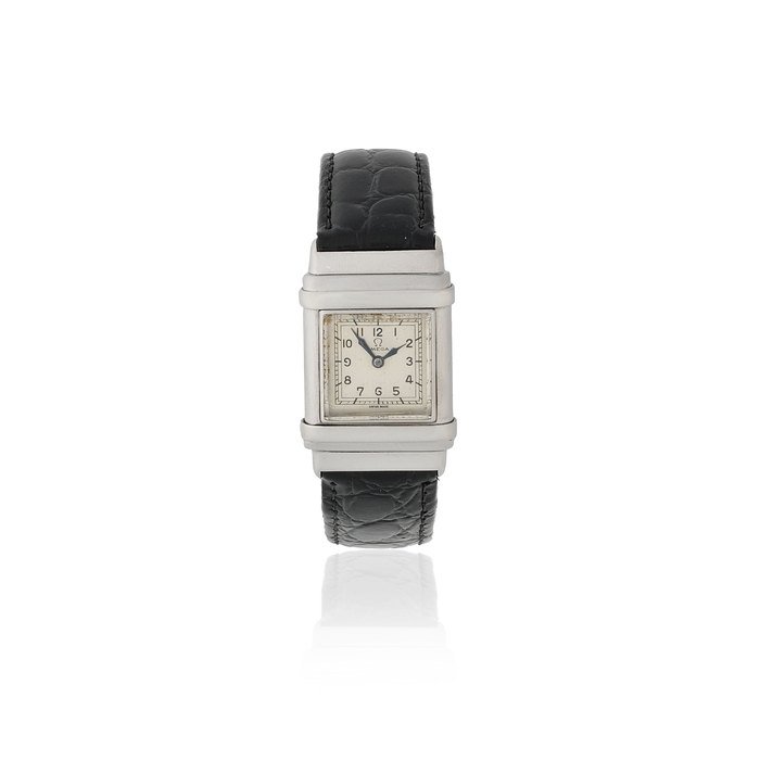 Omega Omega. An unusual stainless steel manual wind wristwatch with water resistant sliding case Marine, Circa 1935