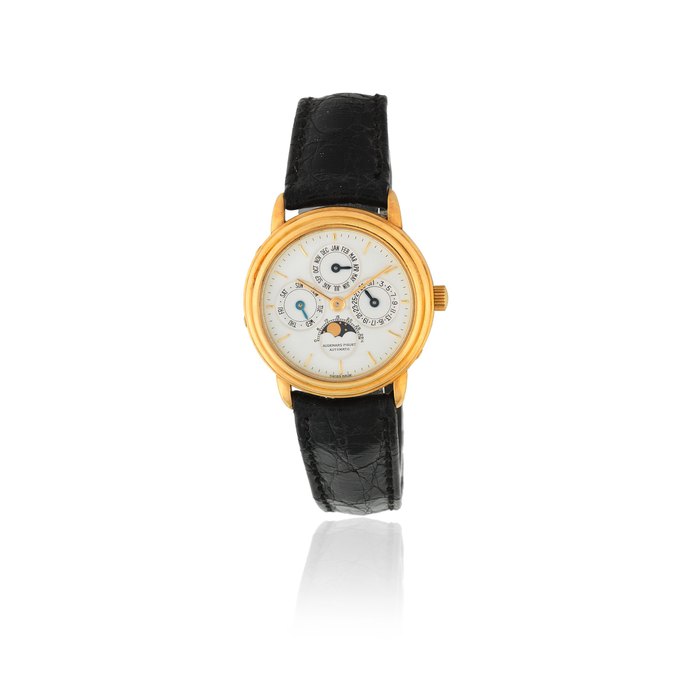 Audemars Piguet Audemars Piguet. A lady's 18K gold automatic perpetual calendar wristwatch with moon phase Quantième Perpétuel, Circa 1990, Price & Market Data